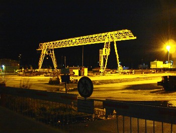 23.02.02 22:37 Die Zeche in Dorsten bei Nacht!