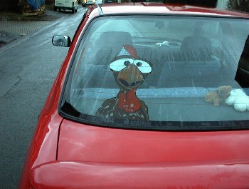 Auf einem Auto im Sauerland!