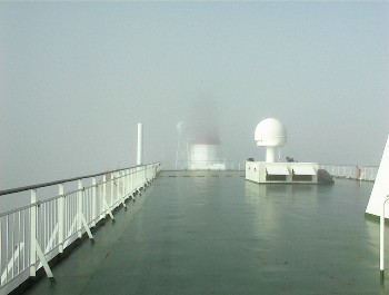 04.06 7:54 Dichter Nebel in der Frh auf dem Meer!