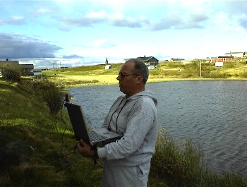 11.06 18:51 Klaus beim aufzeichnen der Videomail!