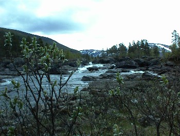 18.06 12:09 Bei Krokstrand Camping - Ein toller Wasserfall!