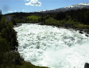 19.06 12:14 Wasserfall bei Laksforsen!