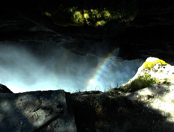 23.06 11:05 Von oben gesehen - mit Regenbogen!