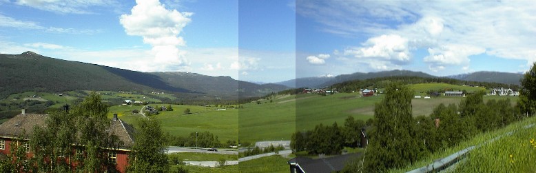 24.06 11:27 Panorama vom Bahnhof Dombås Richtung Tal!